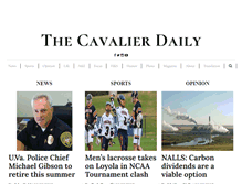 Tablet Screenshot of cavalierdaily.com